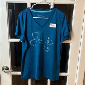 Under Armour Teal V-Neck Tee